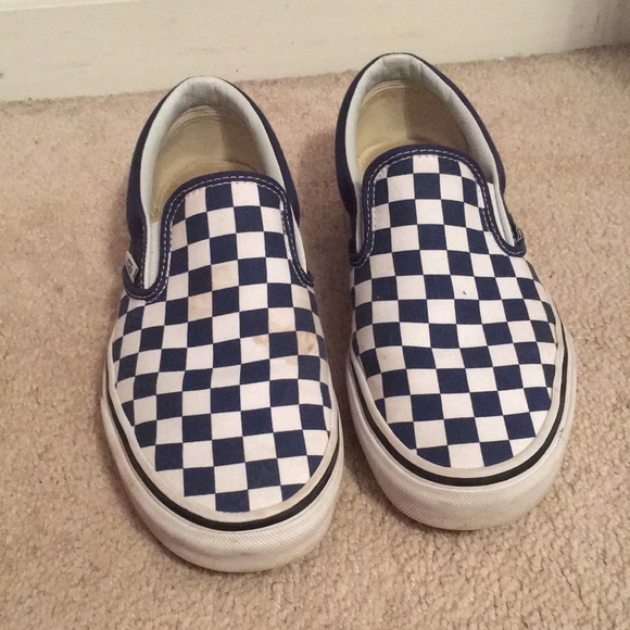 checkered vans womens 8.5